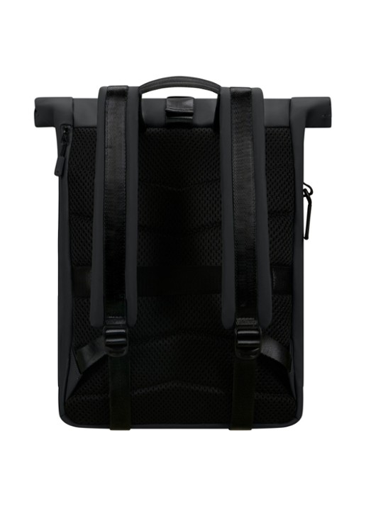 Samsonite Coatify rolltop rugzak met 14,1 inch laptopvak - achterkant 4 zwart