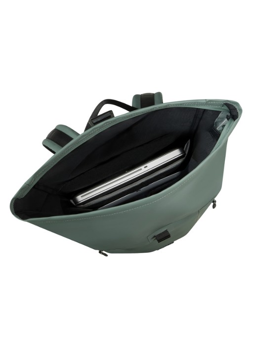 Samsonite Coatify rolltop rugzak met 14,1 inch laptopvak - detail 2 olijfgroen