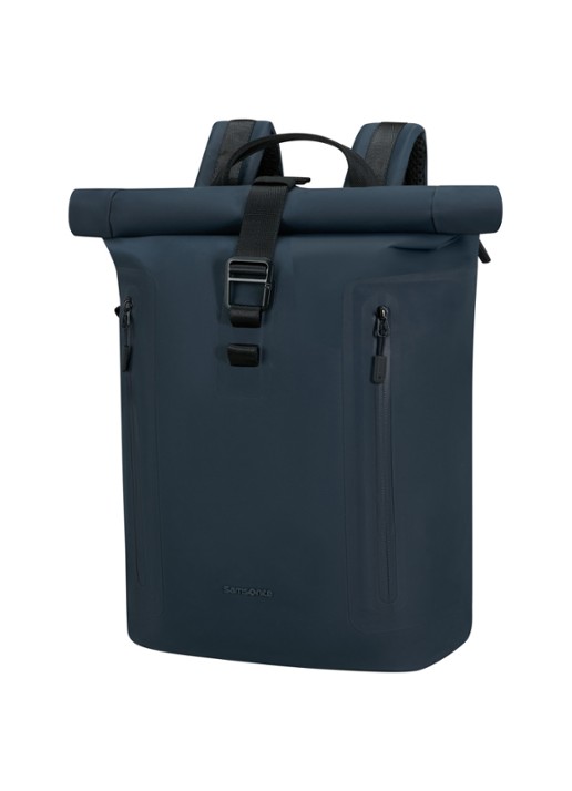 Samsonite Coatify rolltop rugzak met 15,6 inch laptopvak - voorkant 4 donkerblauw