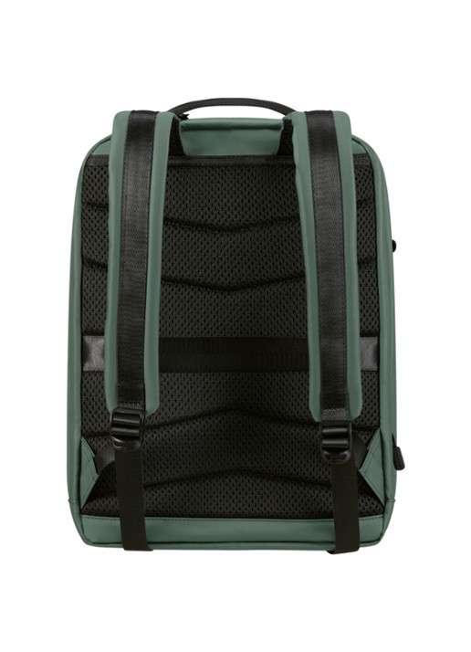 Samsonite Coatify rugzak met 15,6 inch laptopvak - achterkant 3 olijfgroen