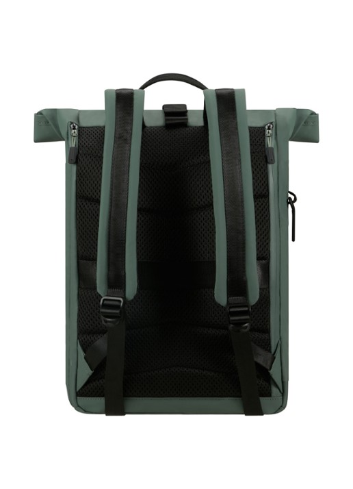 Samsonite Coatify rugzak met  15,6 inch laptopvak - achterkant 4 olijfgroen