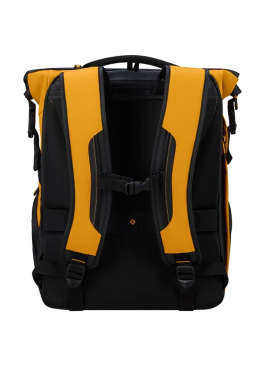Samsonite diver rugzak L met 17 inch laptopvak - achterkant geel