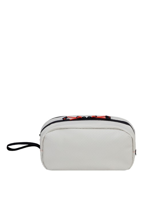 Samsonite diver toilettas met logo - achterkant cloud white / gebroken wit