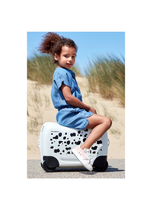 Samsonite Dream2Go Ride-On spinnner 38 cm  - voorkant 2 wit
