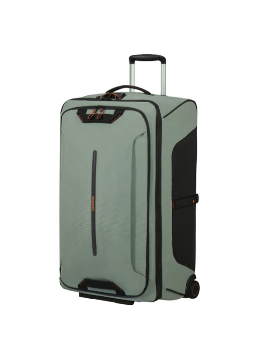 Samsonite ECODIVER DUFFLE/WH 79/29 COFFEE BEAN - voorkant 4 lichtgroen