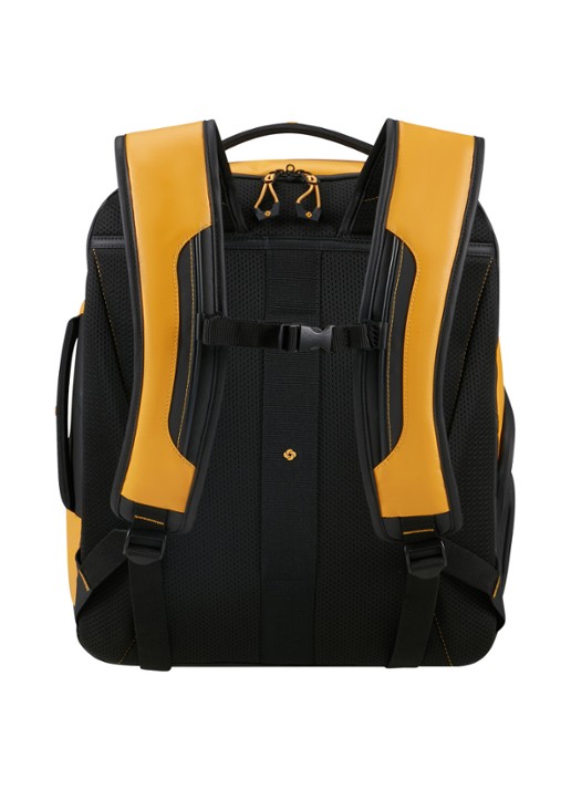 Samsonite Ecodiver M rugzak met 15,6 inch laptopvak - achterkant geel