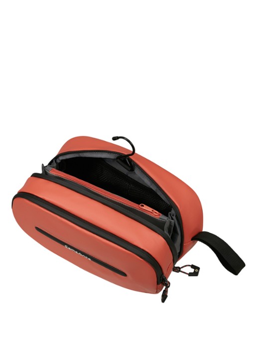 Samsonite Ecodiver toilettas - achterkant oranjerood