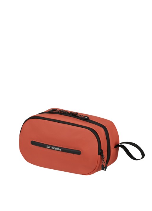 Samsonite Ecodiver toilettas - voorkant 3 oranjerood