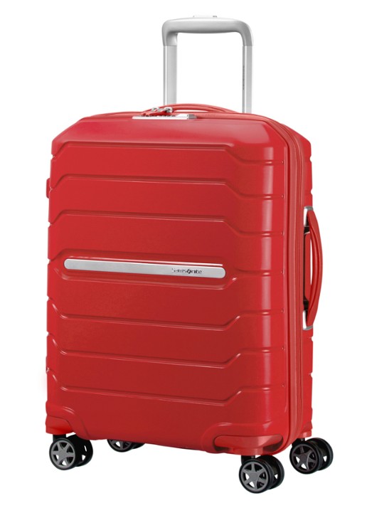 Samsonite Flux vergrootbare spinner 55 cm - voorkant 4 rood