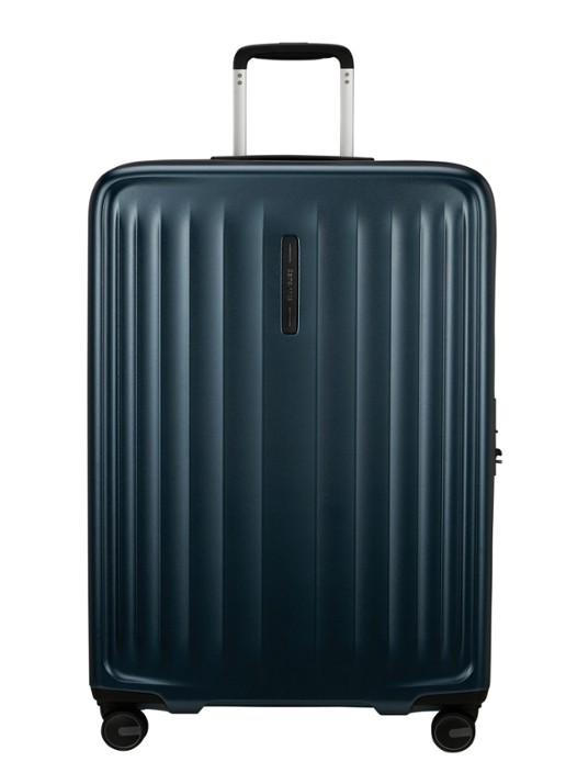 Samsonite Fyrm spinner 77 cm  - voorkant staalblauw