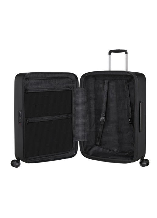 Samsonite Fyrm vergrootbare spinner 67 cm - voorkant 5 black / zwart