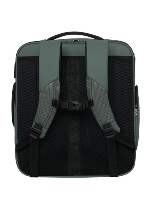 Samsonite Glazed M rugzak met 17 inch laptopvak - achterkant 3 mosgroen