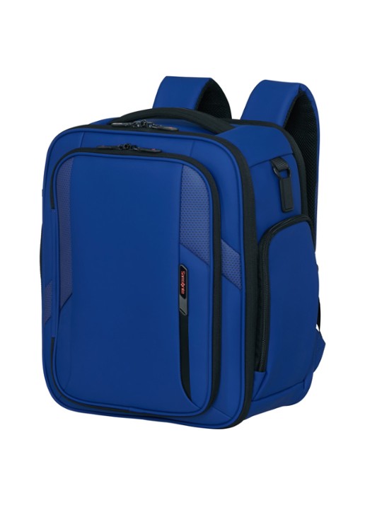 Samsonite Glazed S rugzak met 15 inch laptopvak - voorkant 2 kobaltblauw
