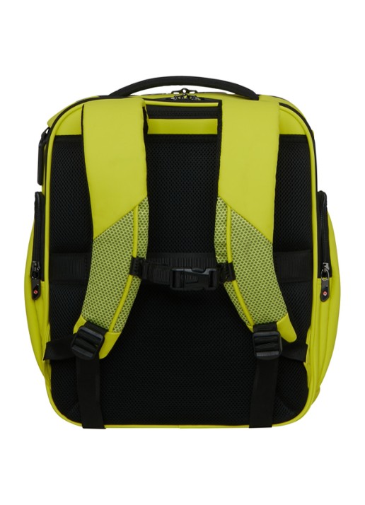 Samsonite Glazed S rugzak met 15 inch laptopvak - achterkant 3 lime