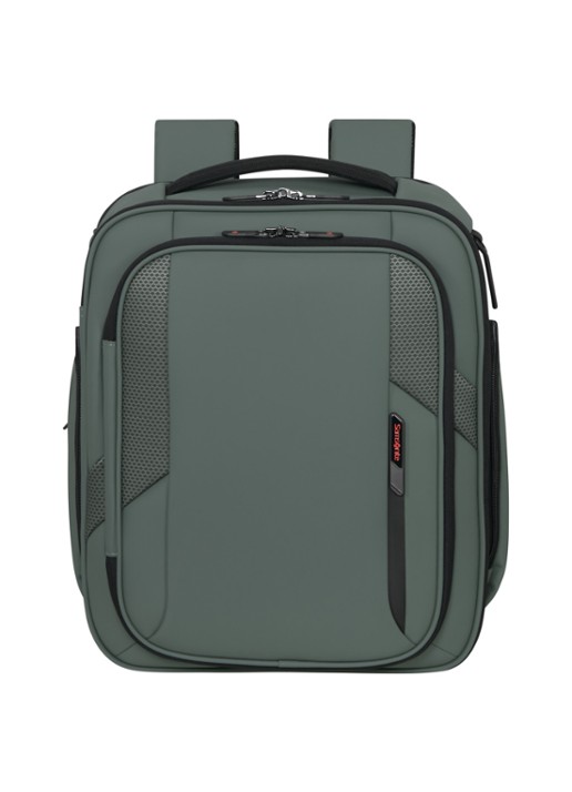 Samsonite Glazed S rugzak met 15 inch laptopvak - voorkant 2 mosgroen