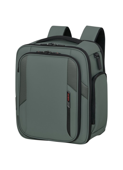Samsonite Glazed S rugzak met 15 inch laptopvak - voorkant 3 mosgroen