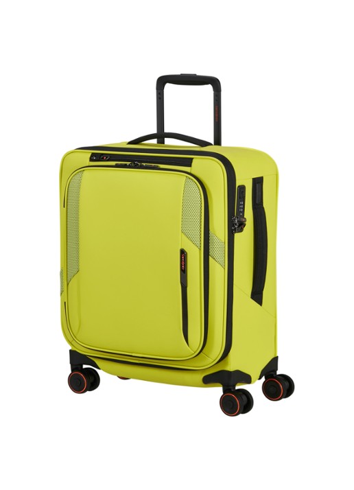 Samsonite Glazed vergrootbare spinner 55 cm - voorkant 2 lime