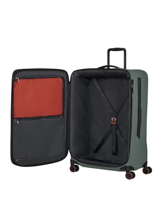 Samsonite Glazed vergrootbare spinner 78 cm - achterkant mosgroen