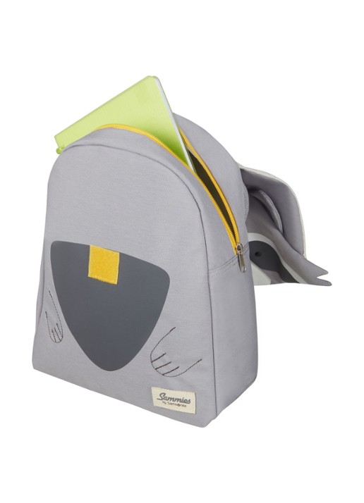 Samsonite Happy Sammies Raccoon Remy rugzak S+ met applicatie - detail 6 lichtgrijs