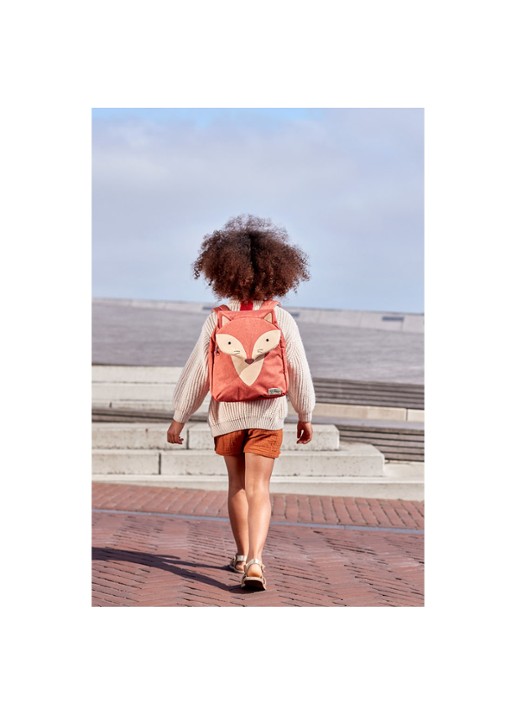 Samsonite Happy Sammies S Fox William rugzak met applicatie - voorkant 2 donkeroranje
