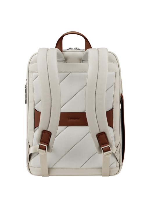 Samsonite Image Biz rugzak met 14.1 inch laptopvak - achterkant ivory