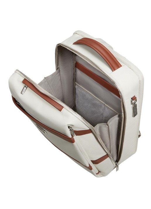 Samsonite Image Biz rugzak met 15.6 inch laptopvak - detail ivory
