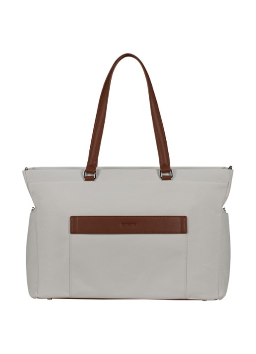 Samsonite Image Biz shopper met 14.1 inch laptopvak - achterkant ivory