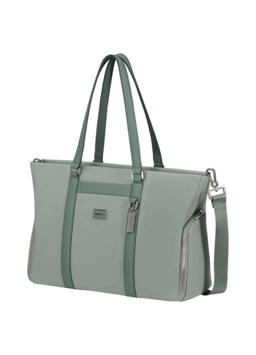 Samsonite Image Biz shopper met 14.1 inch laptopvak - voorkant 2 thyme
