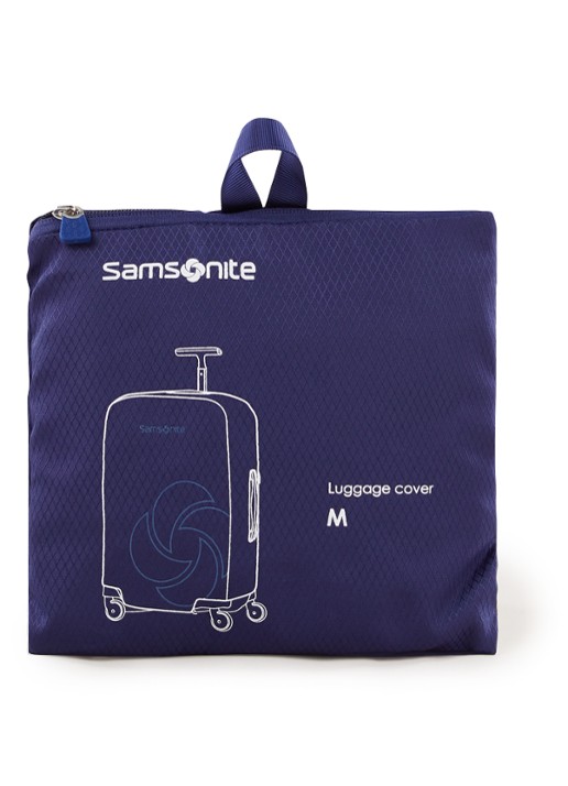 Samsonite Kofferhoes M spinner 61/69 cm - voorkant royalblauw