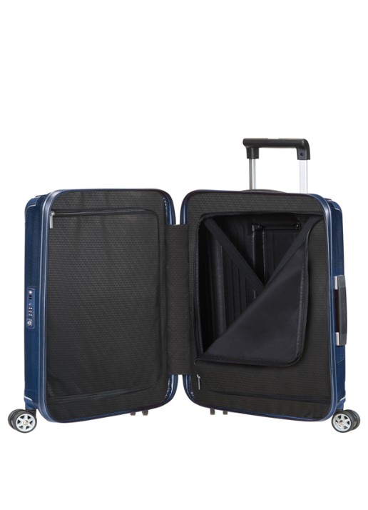 Samsonite Lite-Box spinner 55 cm - voorkant 3 staalblauw