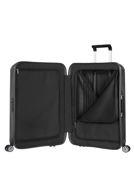 Samsonite Lite-Box spinner 81 cm - voorkant 3 zwart