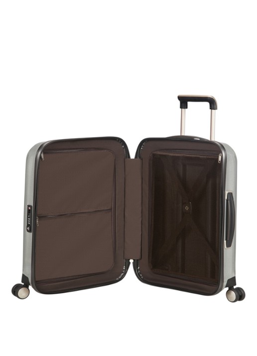 Samsonite Lite-Cube spinner 55 cm - voorkant 2 zilver