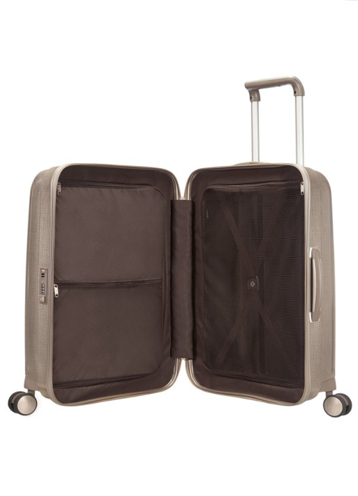 Samsonite Lite-Cube spinner 81 cm - voorkant 3 ivory gold