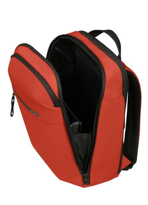 Samsonite Moderny laptoprugzak met 15,6 inch laptopvak - achterkant roodbruin