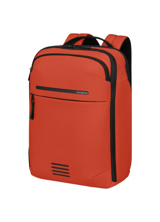 Samsonite Moderny laptoprugzak met 15,6 inch laptopvak - voorkant 4 roodbruin