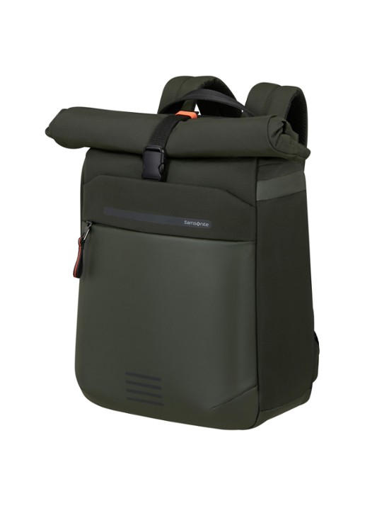 Samsonite Moderny rugzak met 15,6 inch laptopvak - voorkant 2 legergroen