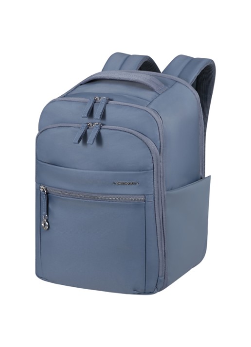Samsonite Move Journey rugzak met 14 inch laptopvak - voorkant 2 staalblauw