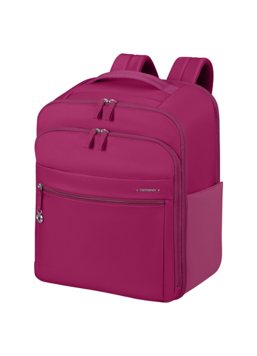 Samsonite Move Journey rugzak met logo - voorkant 2 donkerroze