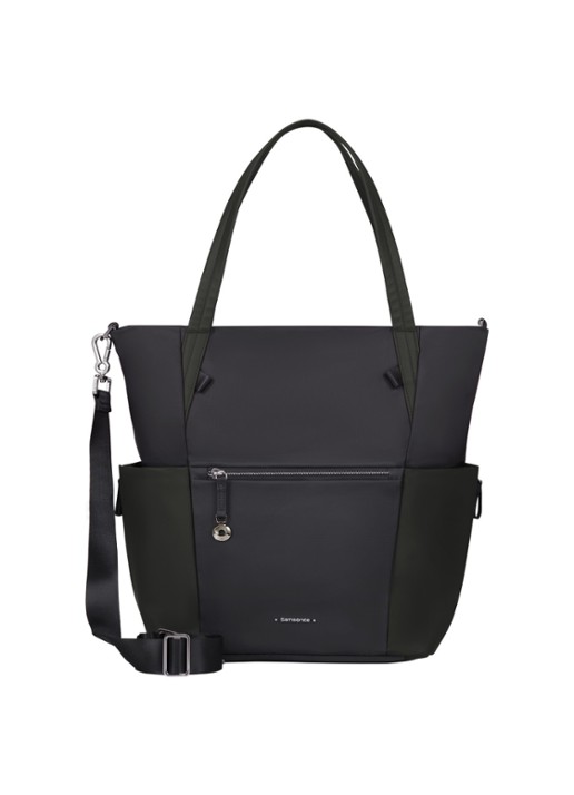 Samsonite Move Journey schoudertas met 14,1 inch laptopvak - voorkant 2 zwart