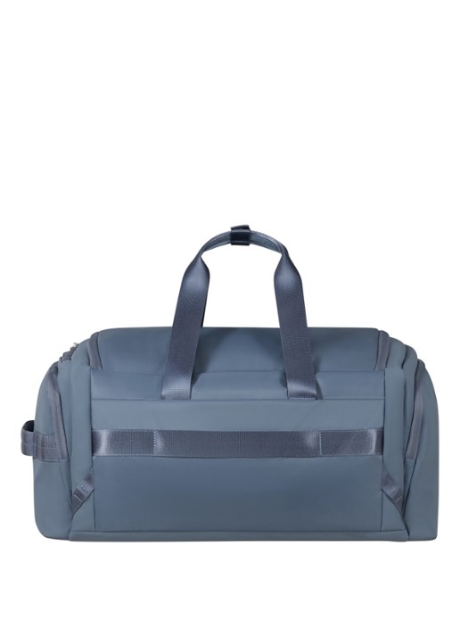 Samsonite Move Journey weekendtas met logo - achterkant staalblauw