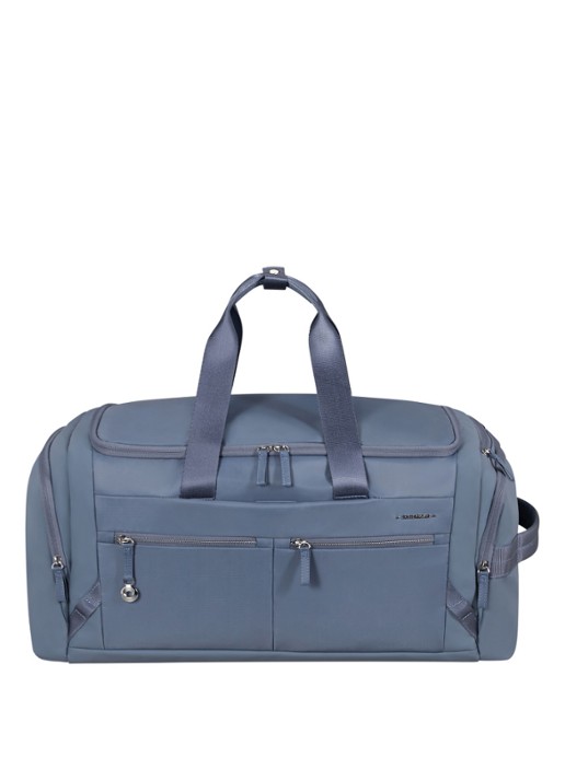Samsonite Move Journey weekendtas met logo - voorkant 2 staalblauw