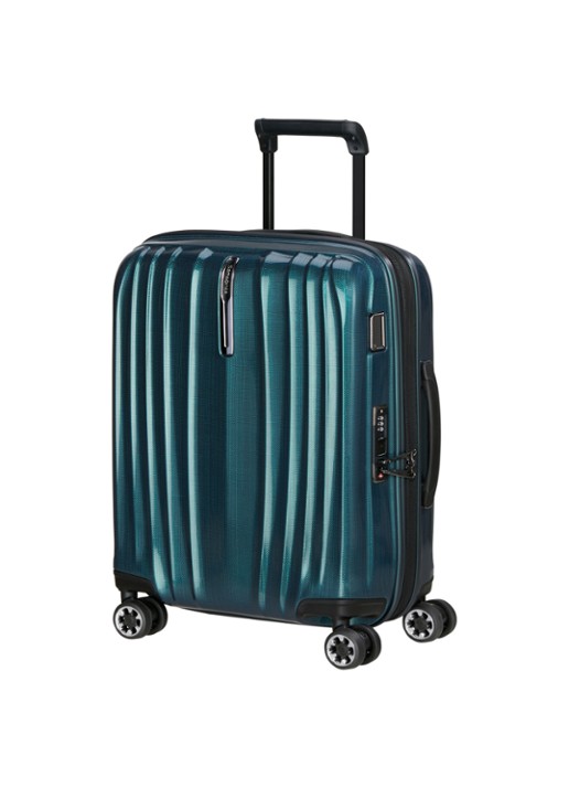 Samsonite Nexis vergrootbare spinner 55 cm - voorkant 3 petrol