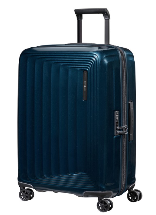 Samsonite Nuon spinner 69 cm - voorkant 2 donkerblauw