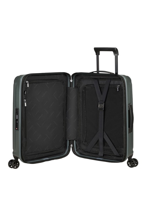 Samsonite Nuon vergrootbare spinner 55 cm - voorkant 3 khaki