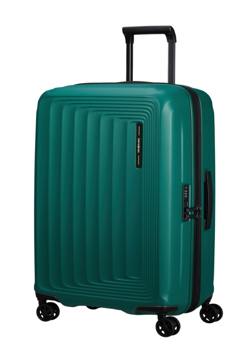 Samsonite Nuon vergrootbare spinner 69 cm - voorkant 3 groen