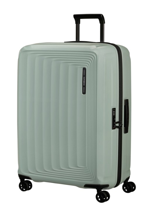 Samsonite Nuon vergrootbare spinner 75 cm - voorkant 5 metallic mineral green / lichtgroen