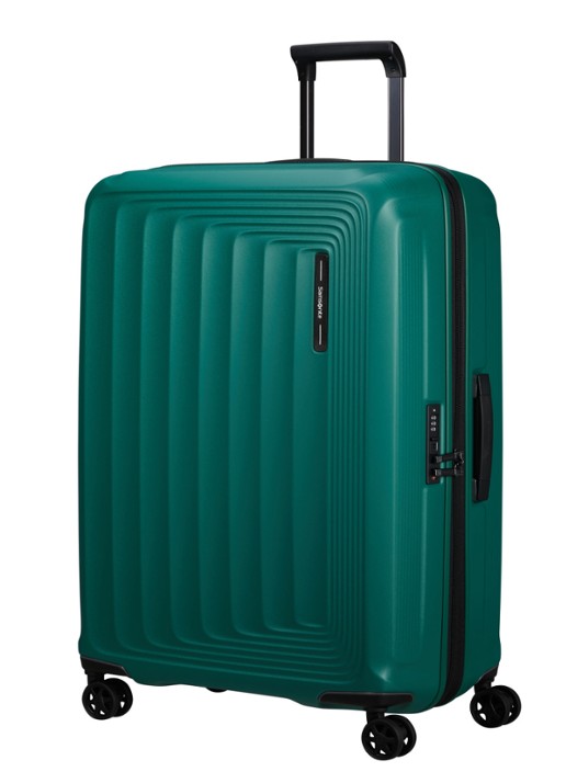 Samsonite Nuon vergrootbare spinner 75 cm - voorkant 2 groen