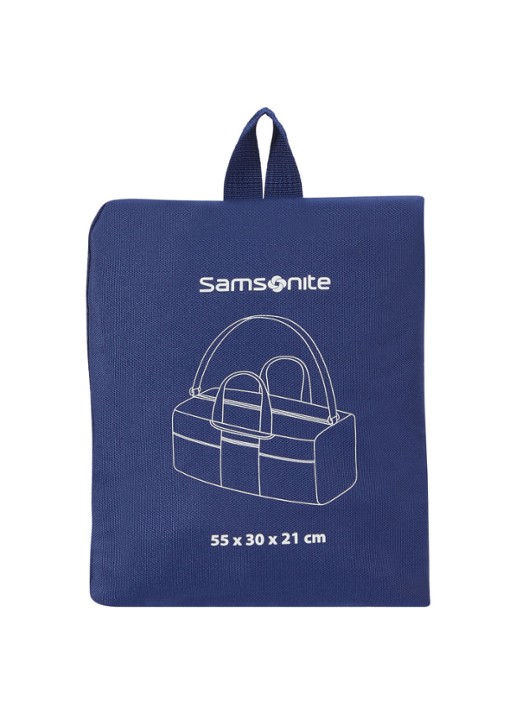 Samsonite Opvouwbare weekendtas met afneembare schouderriem - voorkant donkerblauw
