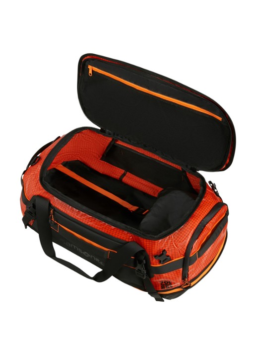 Samsonite Outtrax M weekendtas - achterkant 4 oranjerood
