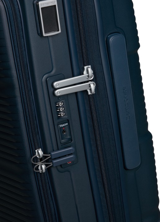 Samsonite Paralux vergrootbare spinner 55 cm - detail 5 donkerblauw
